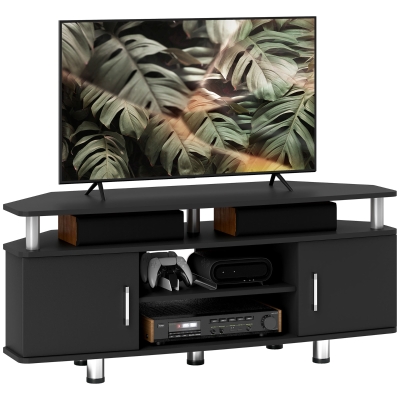 HOMCOM TV Unit Cabinet for TVs up to 55" Black