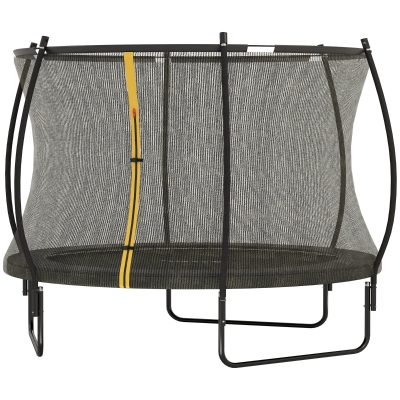 SPORTNOW Gartentrampolin Outdoor-Trampolin Sicherheitsnetz 54 Hochspannungsfedern Ø 305 x 240 cm Schwarz