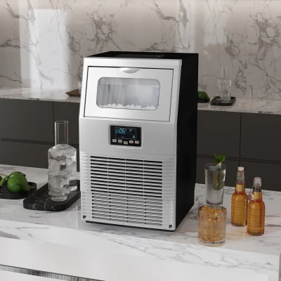 HOMCOM Freestanding Ice Maker 30kg/24h for Home Bar Office