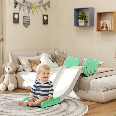 AIYAPLAY Kids Slide HDPE Sofa/Bed Use Easy Storage Green