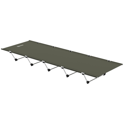 Outsunny Portable Camping Bed Aluminium 150kg Dark Green