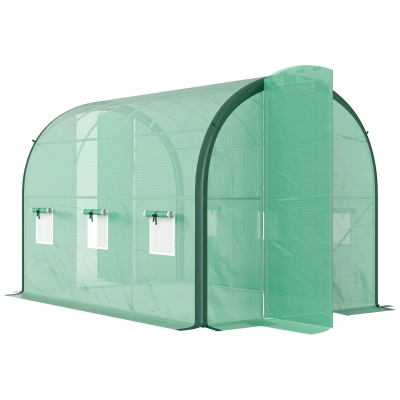 Tunnel Greenhouse 300L x 200W x 200Hcm Green