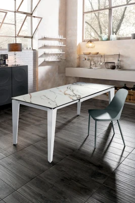 E-STYLO Tavolo allungabile con top in ceramica