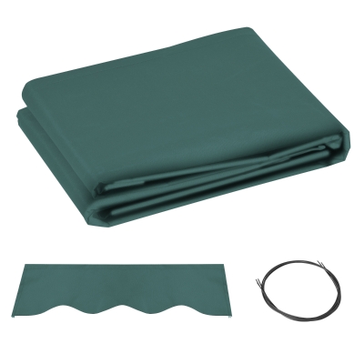 Outsunny Awning Replacement Canopy UPF 50+ Green 3x2.5m