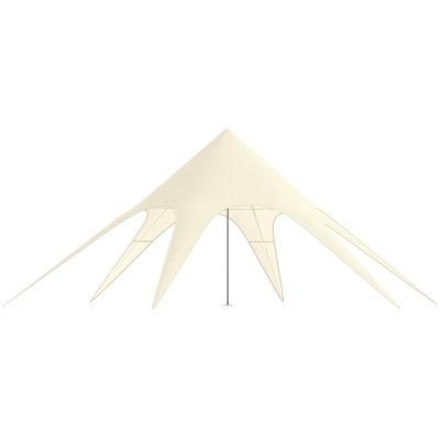 Outsunny Tente Jardin XXL 10x10m Polyester 210D Beige