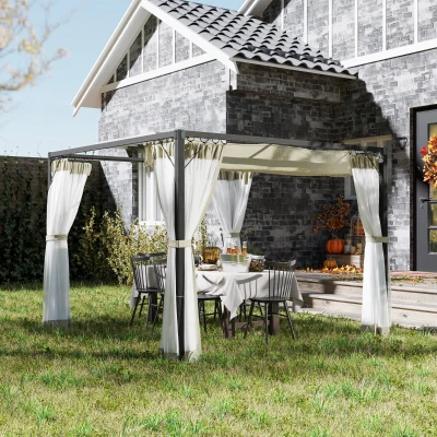Pergola 297L x 297W x 225Hcm Khaki