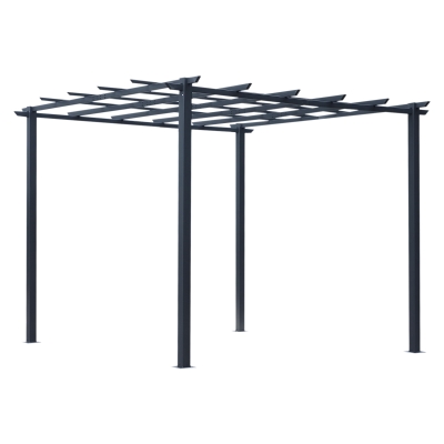 Outsunny Metal Pergola Garden Gazebo 3x3m for Climbing Plants