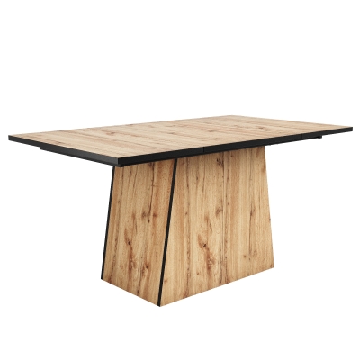 Küchentisch 130x80 cm, Modernes Design, Stabiler Esstisch für Küche und Wohnzimmer, Hellbraun