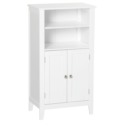 kleankin Meuble Salle de Bain Bois Blanc 50x30x93cm
