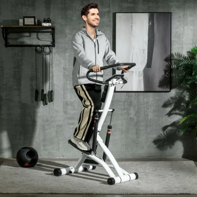 SPORTNOW Stepper 80cm x 61cm x 134cm Nero Bianco