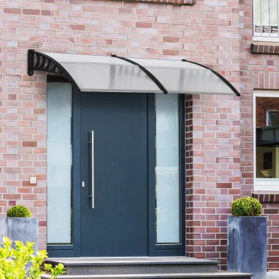 Outsunny Marquise Moderne Polycarbonate Aluminium 200x96 cm