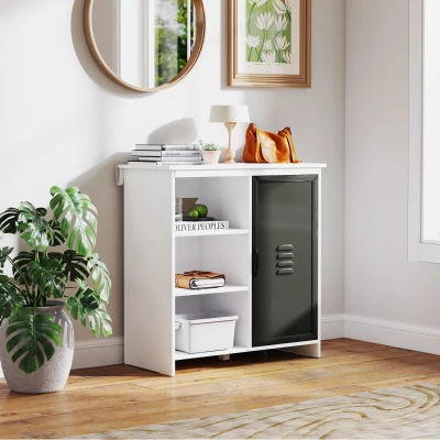 HOMCOM Mobile da stoccaggio 80x35x82cm Grigio
