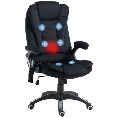 Vinsetto Poltrona da Ufficio 67cm x 74cm x 116cm Nero