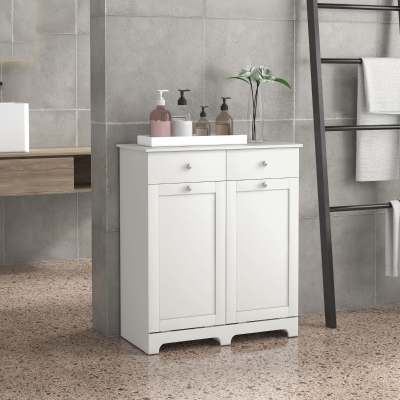 HOMCOM Mobile da bagno 78x40x90.5cm Bianco