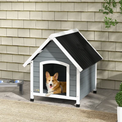 PawHut Cuccia per Cani 75cm x 88cm x 82cm Grigio