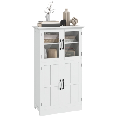 HOMCOM Credenza da cucina 60x30x110.5cm Bianco