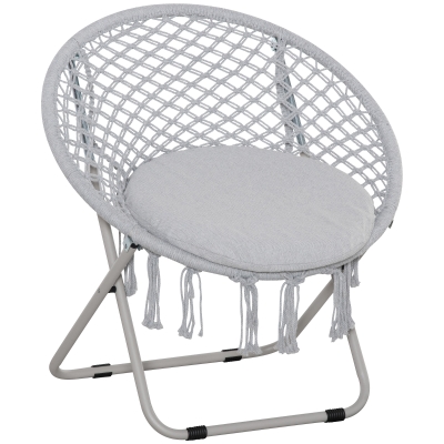 Outsunny poltrona design 77x64x78cm Grigio
