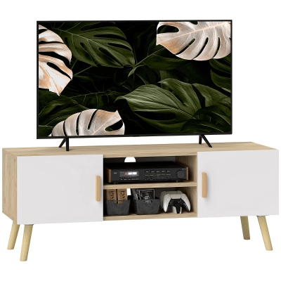 HOMCOM Mobile TV 110x36.2x42cm Rovere