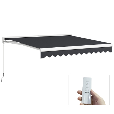 Outsunny Tenda da Sole 295x250x150cm Grigio