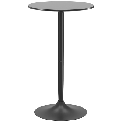 HOMCOM Tavolo da bar 60x60x102cm Nero