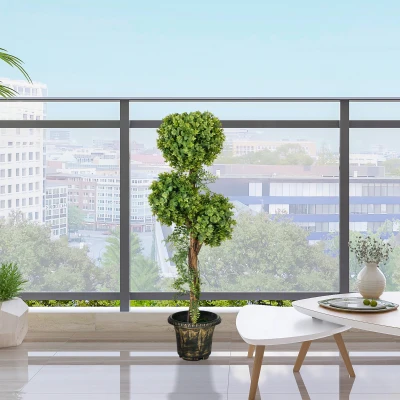 HOMCOM Pianta artificiale 30x30x115cm Verde
