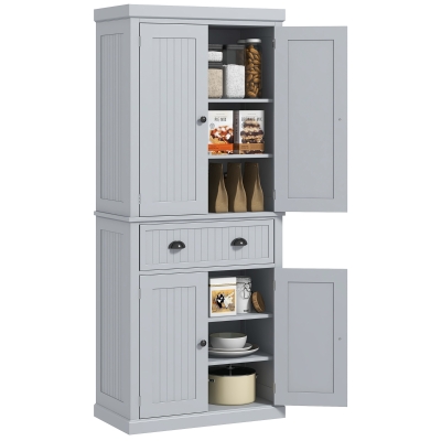 HOMCOM Buffet 76.2x40.2x183cm Grigio