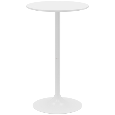 HOMCOM Tavolo da bar 60x60x102cm Bianco