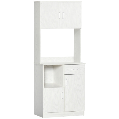 HOMCOM credenza da cucina 71x41x178cm Bianco