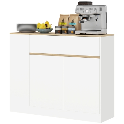 HOMCOM Buffet 105cm x 30cm x 81,5cm Bianco