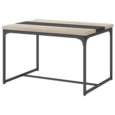 HOMCOM Tavolo da pranzo 120x89x75.5cm Nero