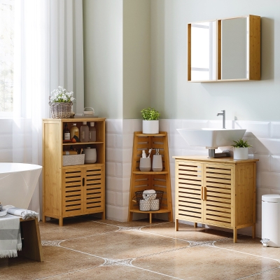 kleankin Mobile sottovasca 66x29x61.5cm Legno naturale