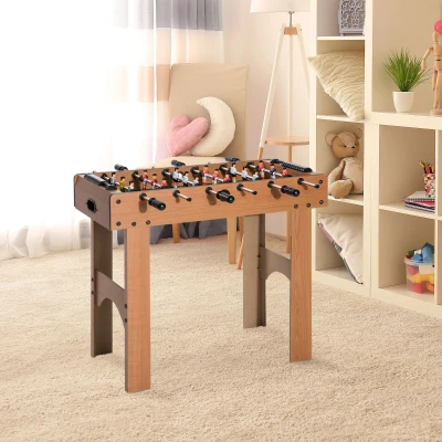 HOMCOM Futbolín Profesional para Niños y Adultos con Barras de Madera MDF 92x46x78 cm