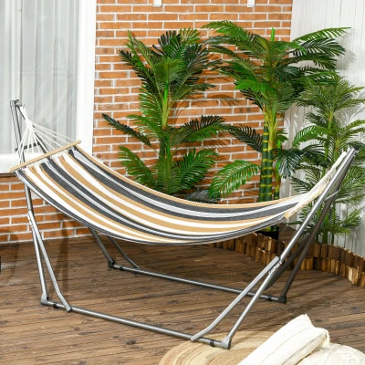 Outsunny Amaca da Giardino 270x100x94cm Grigio
