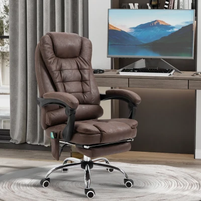 Vinsetto sedia da ufficio 65x70x119cm Marrone