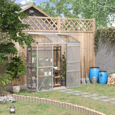 Outsunny Serra adiacente 192x68x196cm Trasparente