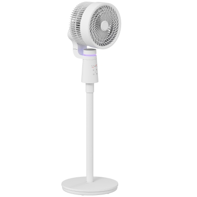 HOMCOM Pedestal Oscillating Fan White