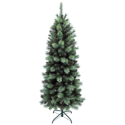 HOMCOM Árvore de Natal 180 cm Árvore de Natal Artificial com 528 Ramos para Interior Verde