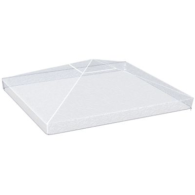 Outsunny Cobertura Protetora para Pérgolas 3x3 m Cobertura Impermeável para Pérgola Capa Protetora de Pérgolas Transparente