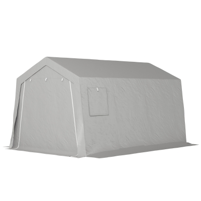 Outsunny Abri Extérieur 3x4,5m Étanche Anti-UV Gris