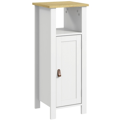 Kleankin Slim Bathroom Storage Cabinet White