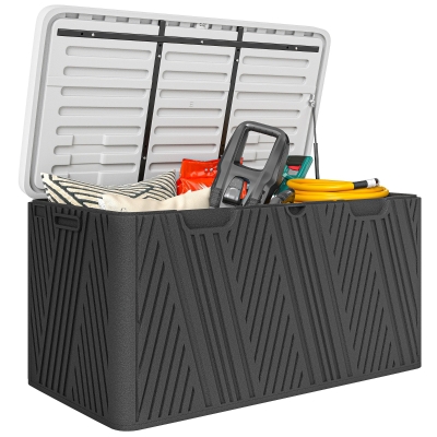 Cutie de Depozitare Impermeabilă, 115x60x60 cm, Negru