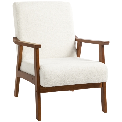 Armchair 83W x 64D x 86Hcm White