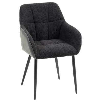 Accent Chair 55W x 58D x 84Hcm Black