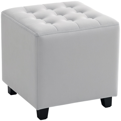 Footstool 35W x 35D x 35Hcm Light Grey