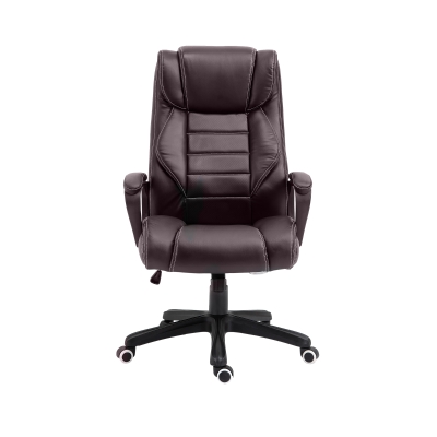 Vinsetto High Back Office Chair Brown with Massage