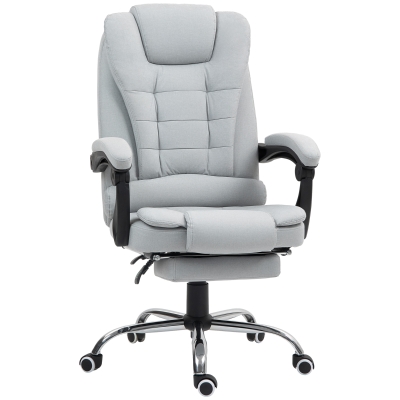 Office Chair 64L x 70W x 110-118H cm Light Grey