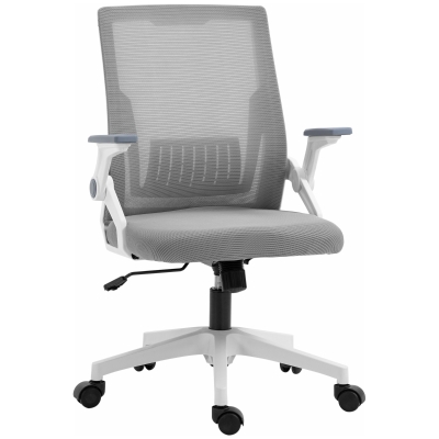 Vinsetto Office Chair with Lumbar Support, Adjustable, Grey