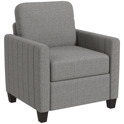 Armchair 78W x 74D x 87Hcm Light Grey