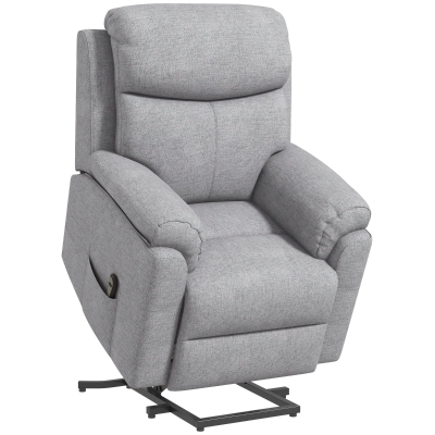 HOMCOM Power Lift Recliner Chair with Massage Grey