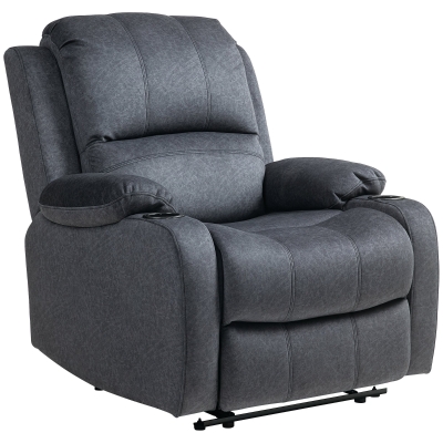 Recliner Chair 87W x 95D x102Hcm Black